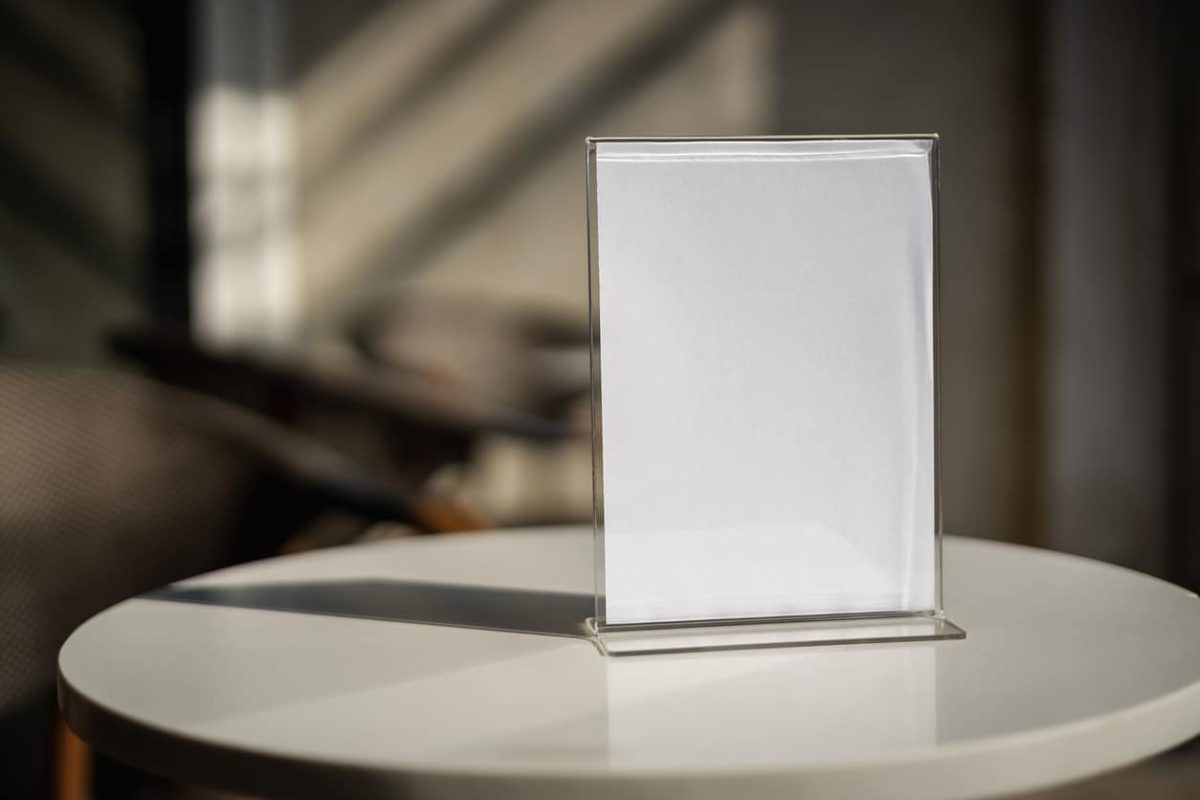 présentoir comptoir plexiglass