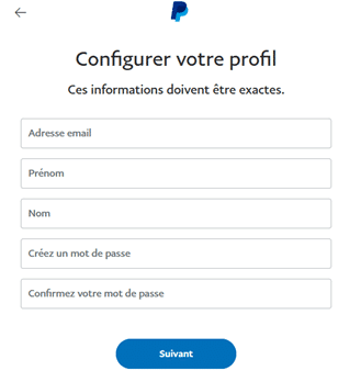 ouvrir PayPal 2